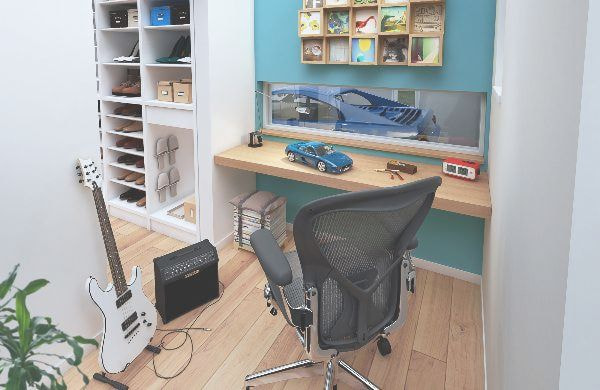 VｰRayを使用して制作した住宅の内観パース